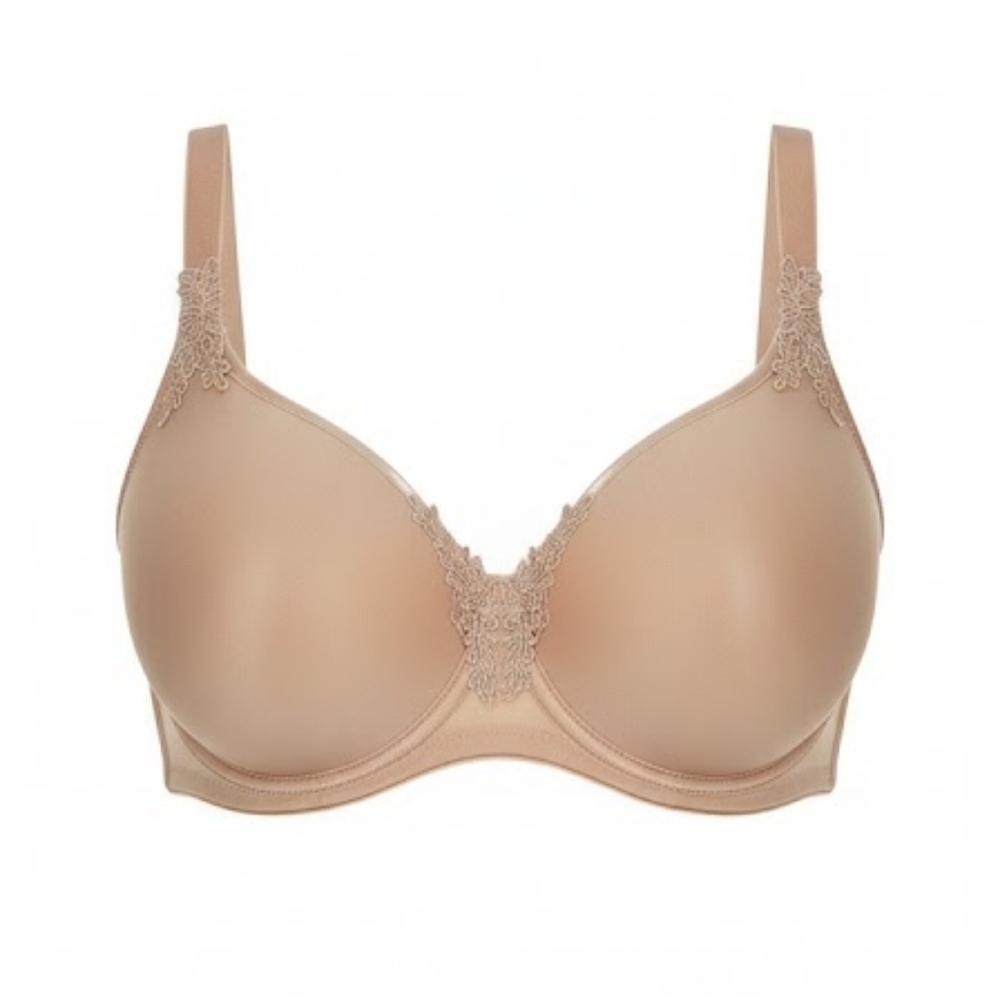 32I Elegant Tan Lace Trim Bra Nipplex polish bra 32i. 70i